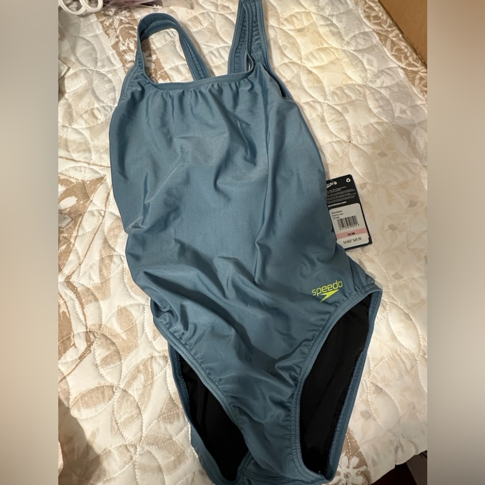 Speedo Swimsuit One Piece Pro LT Super Pro Stone 10/36 Women’s NWT
